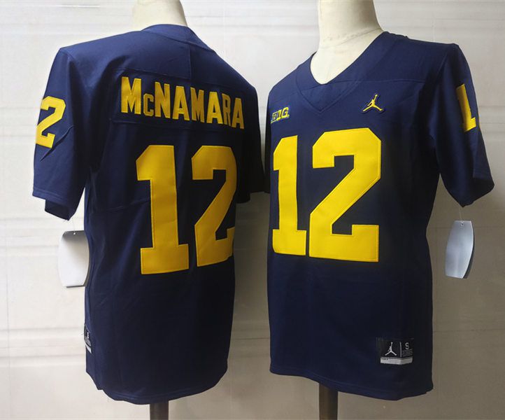 Men Michigan Wolverines #12 Mcnamara Blue 2024 Vapor NCAA Jersey->indianapolis colts->NFL Jersey